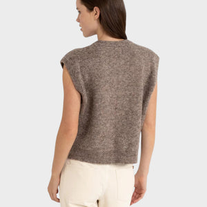 Rhythm Women's Quinn Knit Vest - Oatmeal