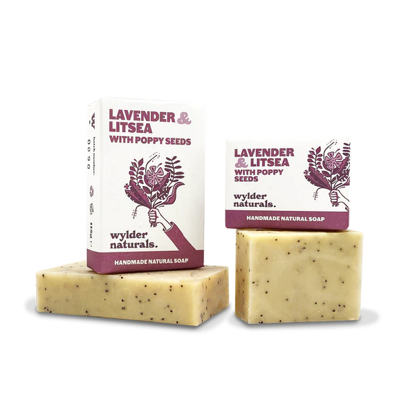 Wylder Naturals Soaps - Lavender & Litsea with Poppy Seeds