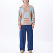 Load image into Gallery viewer, Obey Dominic Men's Knit Sweater - Catechu Wood Multi