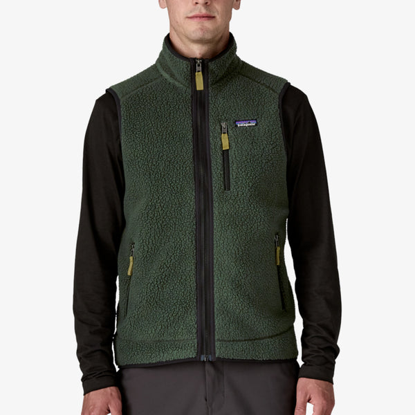 Patagonia Men's Retro Pile Fleece Vest - Old Growth Green