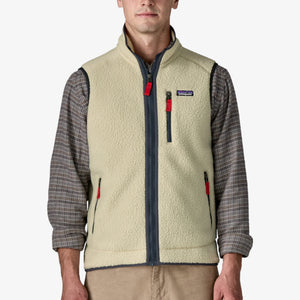 Patagonia Men's Retro Pile Fleece Vest - Pelican / Smoulder Blue