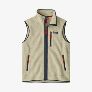 Patagonia Men's Retro Pile Fleece Vest - Pelican / Smoulder Blue