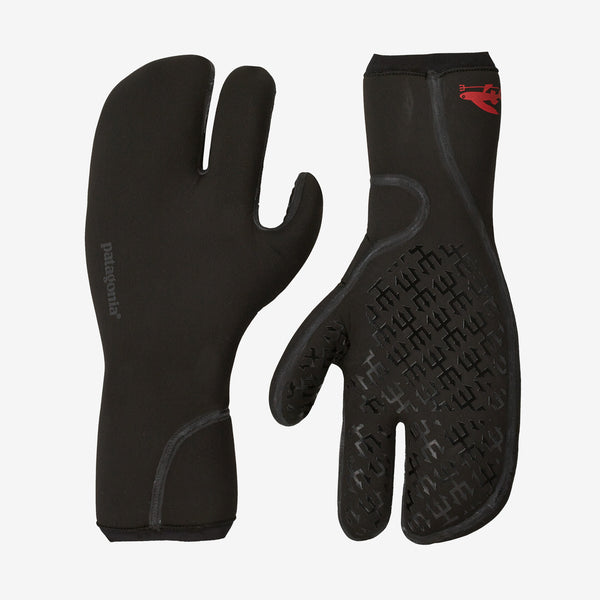 Patagonia R4® Yulex® Three Finger Wetsuit Mitts - Black