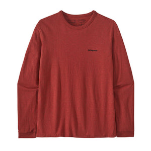 Patagonia WOMEN'S L/S P-6 Logo Responsibili-Tee - Burl Red