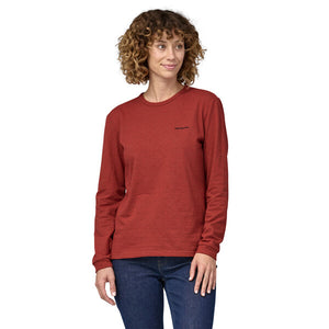 Patagonia WOMEN'S L/S P-6 Logo Responsibili-Tee - Burl Red