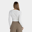 Load image into Gallery viewer, Rhythm Women's Charm Long Sleeve Top - White