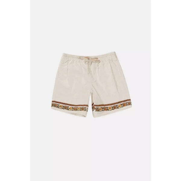 Rhythm Floral Trim Jam Men's Shorts - Natural