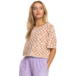 Load image into Gallery viewer, Roxy Power Check Tee - Snow White Sol Power