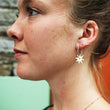 Load image into Gallery viewer, Lima-Lima Jewellery - Star Hoop Earrings - Eco Silver / Brass