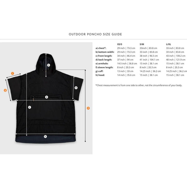 Voited Outdoor Poncho - Black