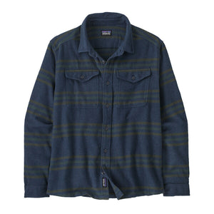 Patagonia Men's Fjord Flannel LS Shirt - Tree Lined : Smoulder Blue
