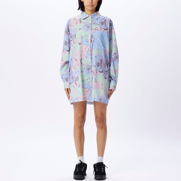 Obey Alyssa Shirt - Pastel Blue Multi