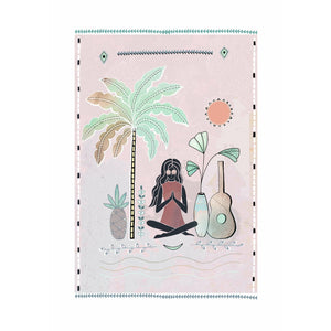 Hannah Davies Print - Beach Yoga