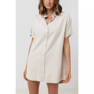Rhythm Classic Shirt Dress Overswim - Oat