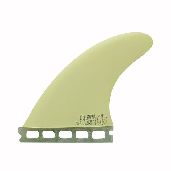 Captain Fin Chippa Wilson Bones ST Cream Thruster Surfboard Fins - Small - Single Tab (Futures)