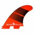 Load image into Gallery viewer, FCS II Accelerator Neo Glass Tri Fins - Tangerine Gradient - Small