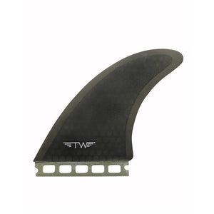 Captain Fin 'Tyler Warren' Surfboard Twin Fins + Trailer (Futures) - Black Honeycomb