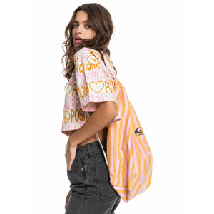 Quiksilver Maxi Crop T-shirt - Vintage White Jacquard