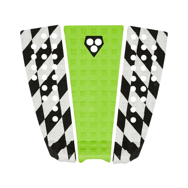 Gorilla Grip Surfboard Traction Tailpad - Kyuss Green Race Check