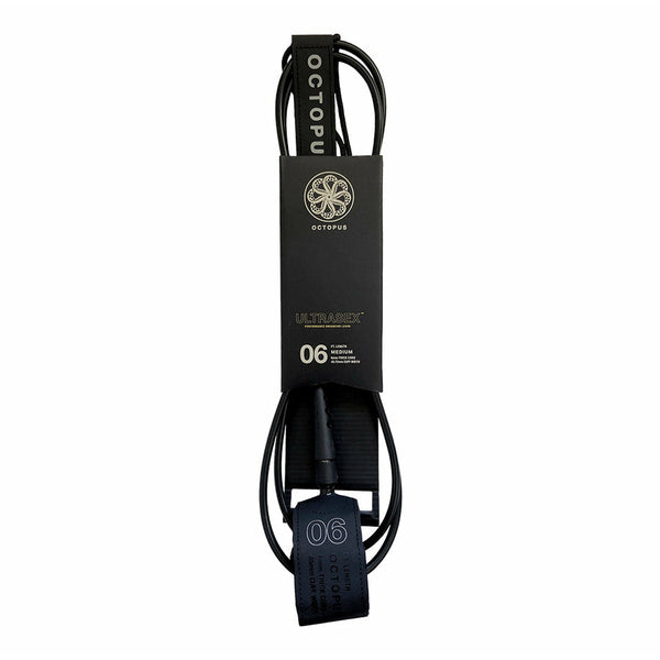 Octopus ULTRASEX™ Medium Surfboard Leash 6' - Black