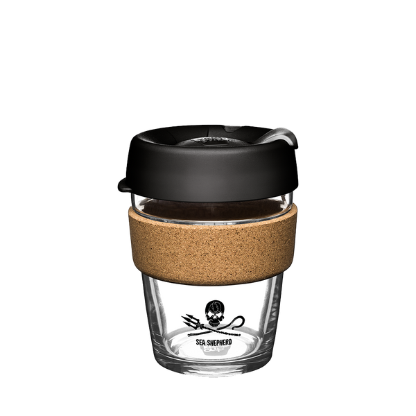 KeepCup Cork Brew 12oz Coffee Cup - Sea Shepherd