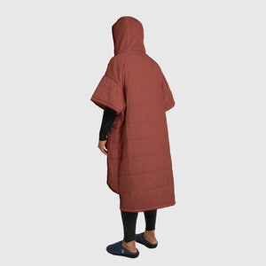 Voited Outdoor Poncho - Cinnabar