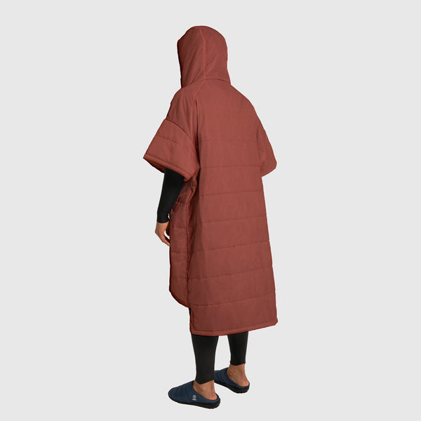 Voited Outdoor Poncho - Cinnabar