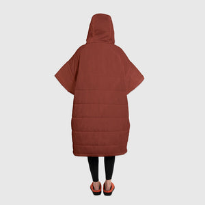 Voited Outdoor Poncho - Cinnabar