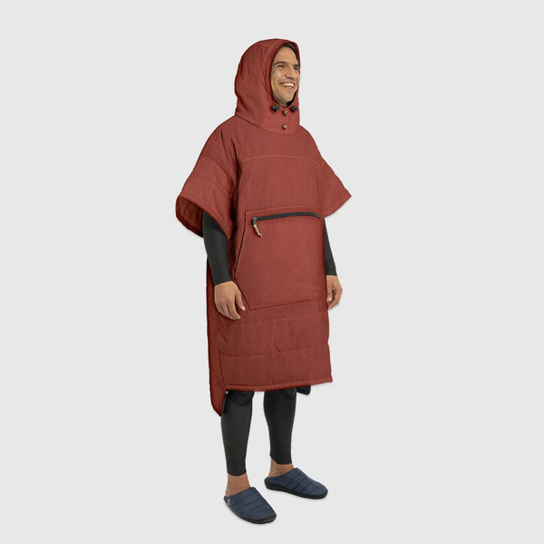 Voited Outdoor Poncho - Cinnabar