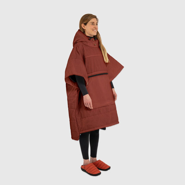 Voited Outdoor Poncho - Cinnabar