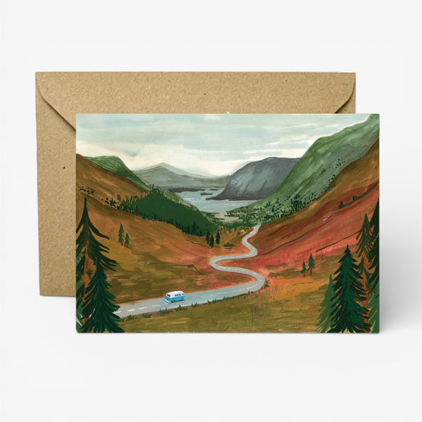 Charis Raine Illustration 'Up the Highlands Campervan' Card