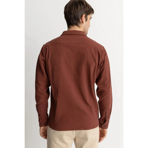 Rhythm Textured Longsleeved Shirt - Clay