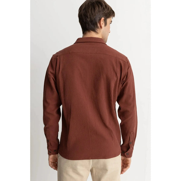 Rhythm Textured Longsleeved Shirt - Clay