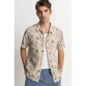 Rhythm Raya Paisley Short Sleeved Shirt - Natural