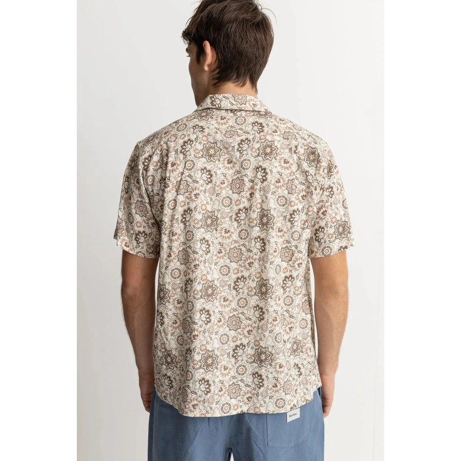 Rhythm Raya Paisley Short Sleeved Shirt - Natural