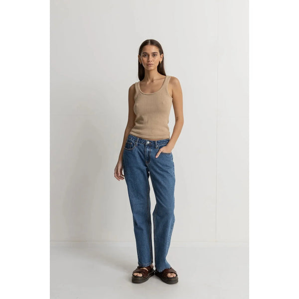Rhythm Cove Scoop Neck Tank - Henna