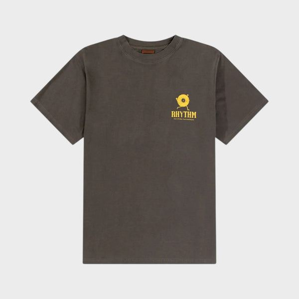 Rhythm Record Vintage Short Sleeve  T-Shirt - Black