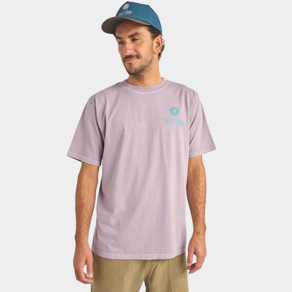 Rhythm Record Vintage Short Sleeve  T-Shirt - Plumb