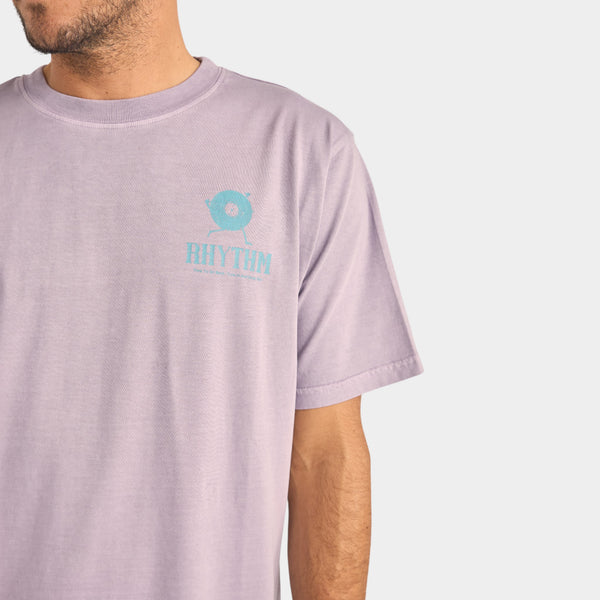 Rhythm Record Vintage Short Sleeve  T-Shirt - Plumb