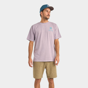 Rhythm Record Vintage Short Sleeve  T-Shirt - Plumb
