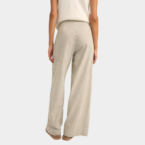 Rhythm Women's Valley Stripe Wide Leg Pant - Ivy