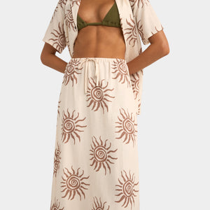 Rhythm Women's Seafare Maxi Skirt - Brown