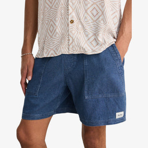 Rhythm Textured Wale Jam - Washed Indigo