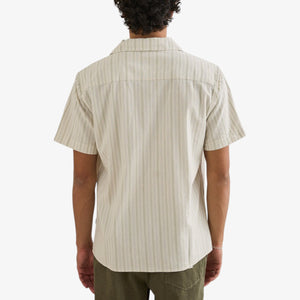 Rhythm Vacation Stripe Ss Shirt - Natural