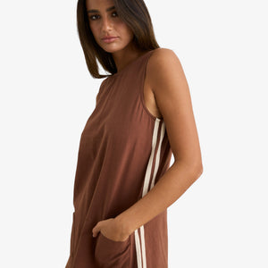 Rhtyhm Hanalei Mini Dress - Chocolate