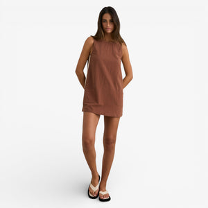 Rhtyhm Hanalei Mini Dress - Chocolate