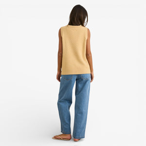 Rhythm Archer Knit Vest - Sand