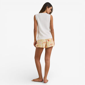 Rhythm Gigi Longline Knit Vest - White