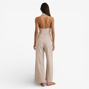 Rhythm Louise Wide Leg Pant - Tan