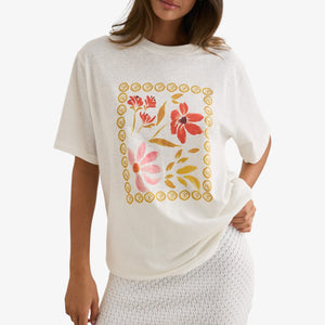 Rhythm Wildflower Oversized T-Shirt - Vintage White